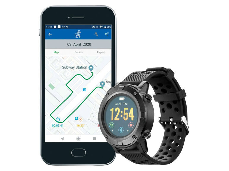 montre connectee lidl silvercrest move fonction gps